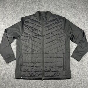 Waggle Golf Range Jacket Mens 2XL Black Full Zip Insulated Windbreaker Golf‎